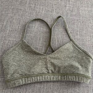 Fleo heather green sports bra. Low coverage. Size small.